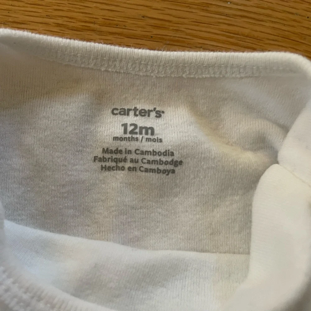Carter's White Bodysuit with Blue Lobster Design